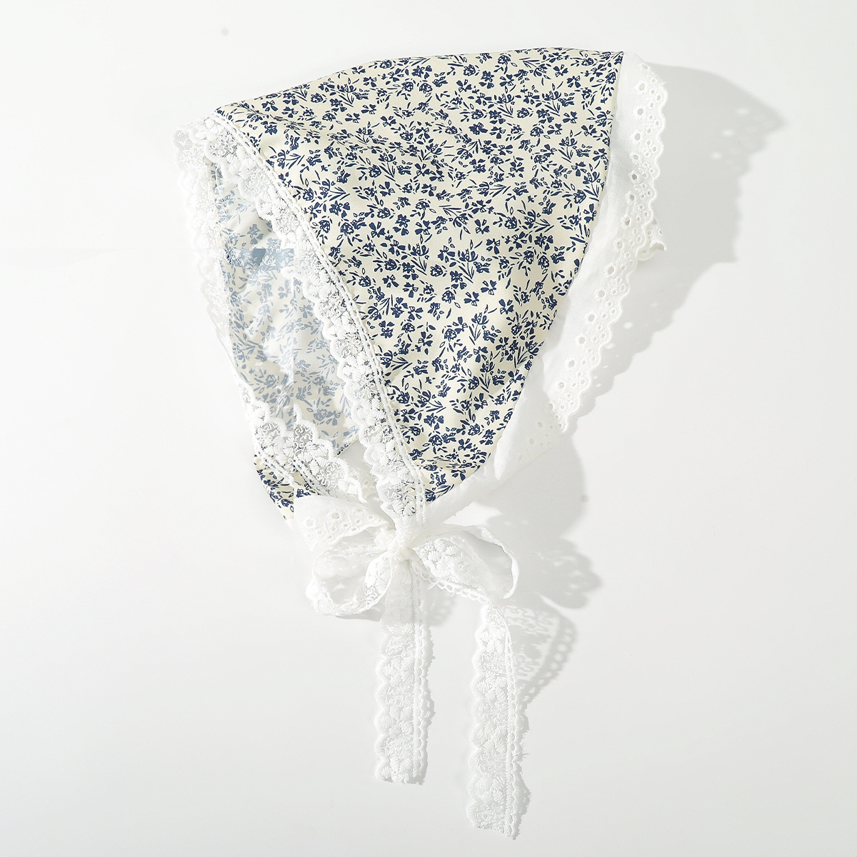 Bufanda triangular con estampado de tela, bandas para el cabello con flores, turbante, Bandana, diademas para mujer, accesorios para el cabello Retro dulces: Morado