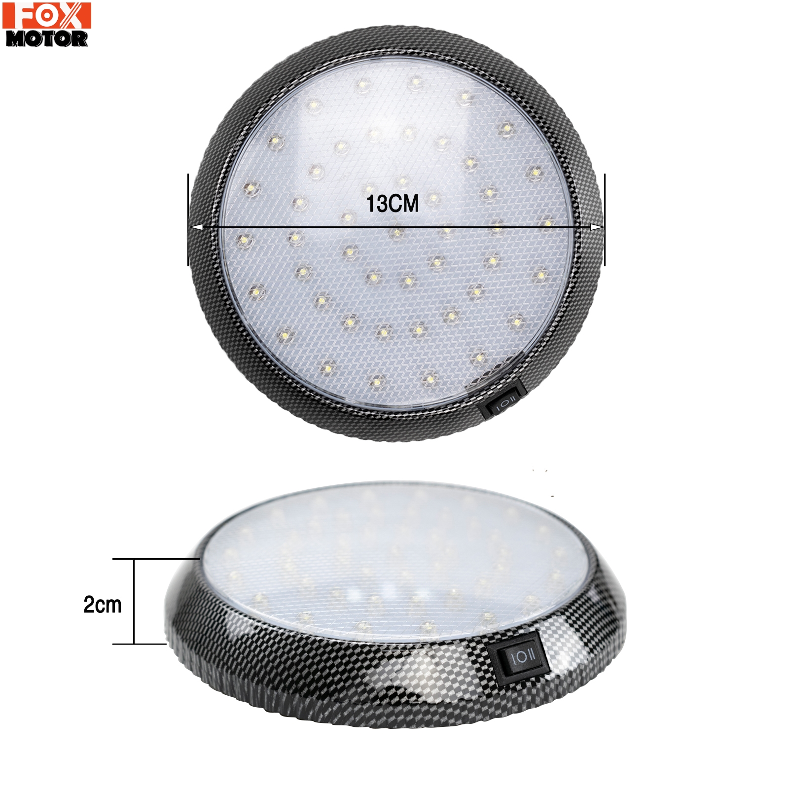 Ronde Stijl Reading Dak Plafond Lichtkoepel Interieur Led Chrome Cabine Spot Lamp Caravan Trailer Camper Camper Renault Master