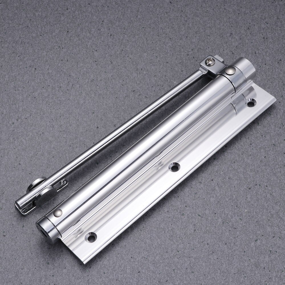 1Pc 35KG Automatic Door Closer Home Use Concealed Door Spring Hinge Buffer Free Punching Automatic Door Closer Device (Ivory Whi: As Shown 1