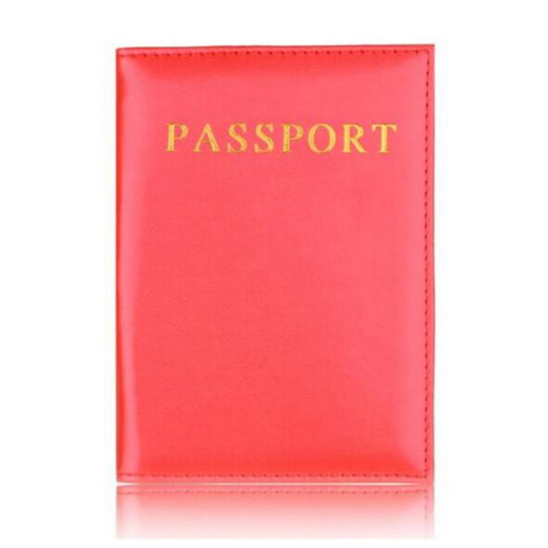 Leuke Zachte Vrouwen Passport Cover Pu Lederen Travel Paspoort Covers Paspoort Traval Covers Voor De Paspoort Meisje: Red