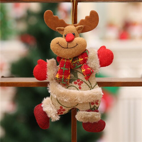 Glædelig jul ornamenter jul vedhæng legetøj uden for juletræ julemanden snemand bjørn til boligindretning børn: Elg