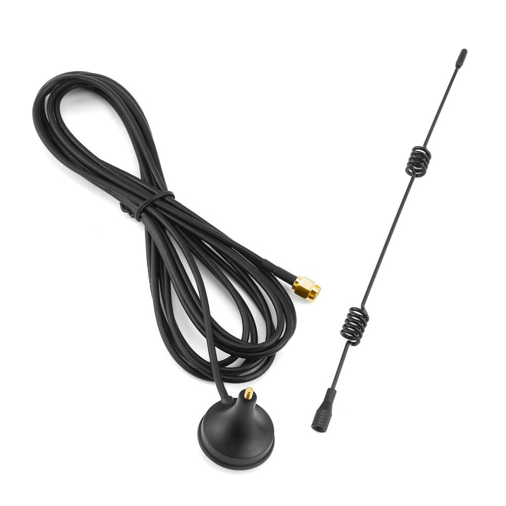 2.4GHz 3dBi WiFi Antenna – RP SMA Male – 2400Mhz – Black WLAN Aerial – 1pc