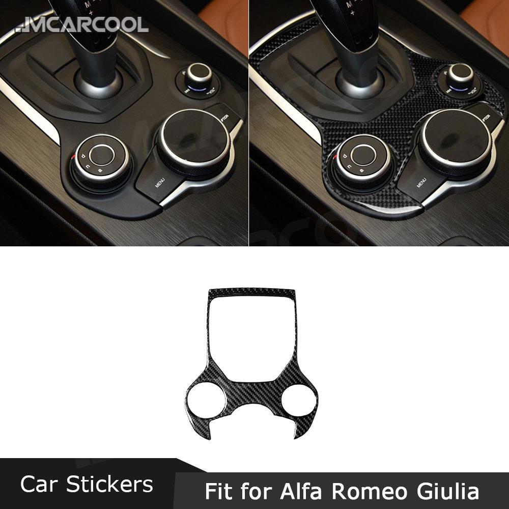 Carbon Fiber Material Sticker Special Car Interior Trim Auto Car LHD RHD Fits for Alfa Romeo Giulia