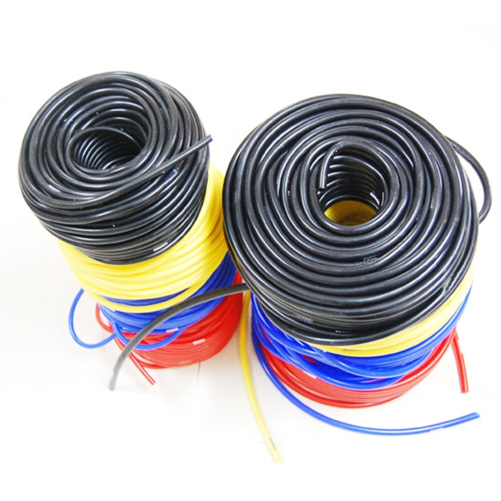 Universal 1m id 10mm/12mm/14mm/16mm turbo luftfilter silikone vakuumslange 100%  køler silikoneslange rør indsugningsrør sort/blå