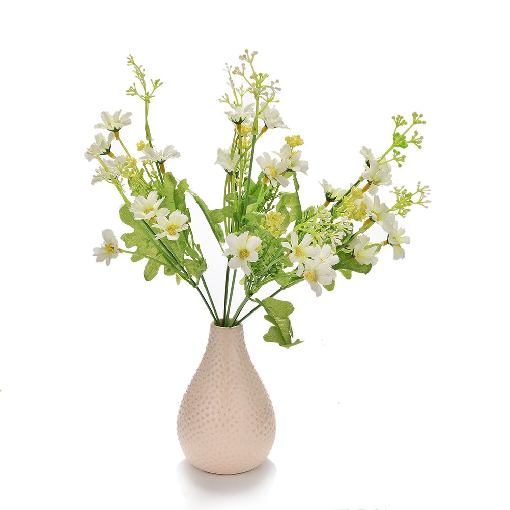 Til diy mikro landskab have potteplante blomster træ kasser planter dekoration tilbehør model dukkehus: D - hvid