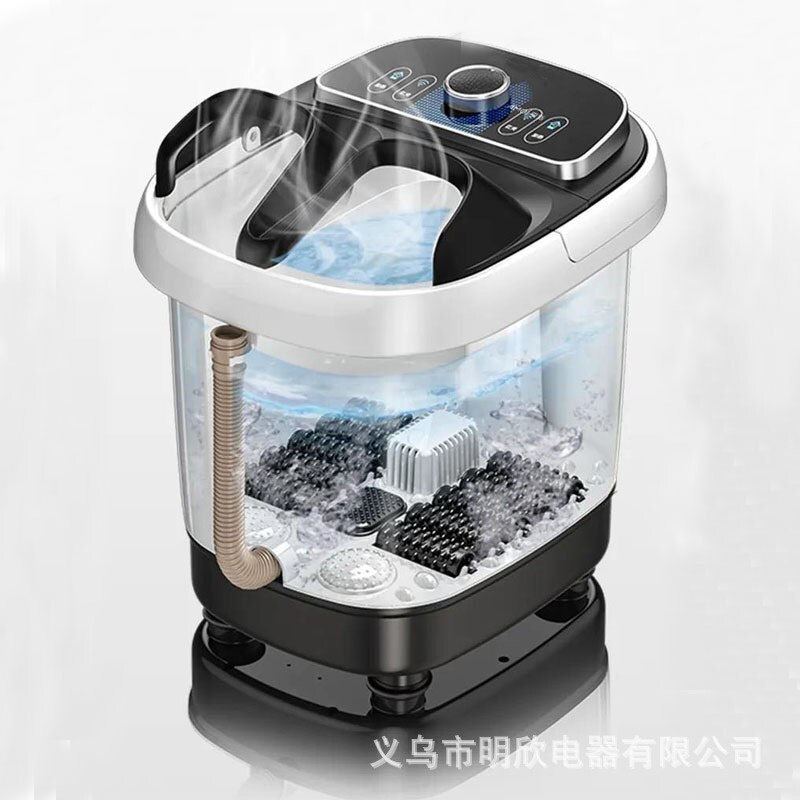 Foot tub foot bath barrel foot washing automatic constant temperature heating electric household massage machine health foot the: Machinery Fund