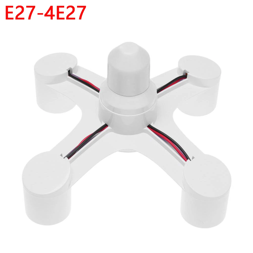 E27 led-sokkelpæresokkel  e27 -sokkel  e27 to- pæresokkeladapter for 2/3/4/5/6 -pære, splitterkonverter, skrue-induksjonslampeholder: Beige