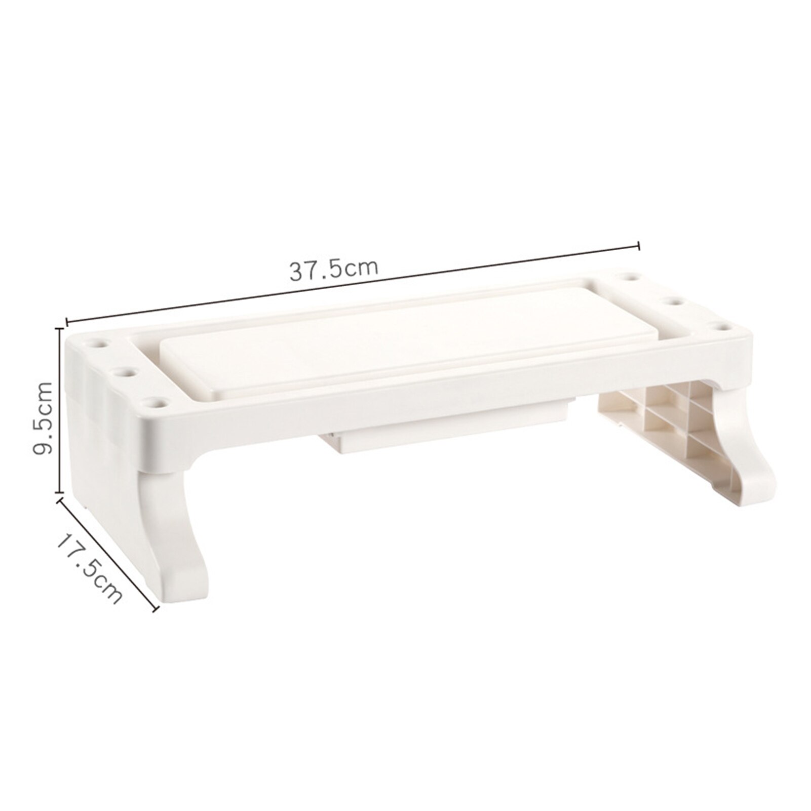 Multifunctional Durable Computer Monitor Riser Stand Support Phone Keyboard Storage Rack Screwless Installation