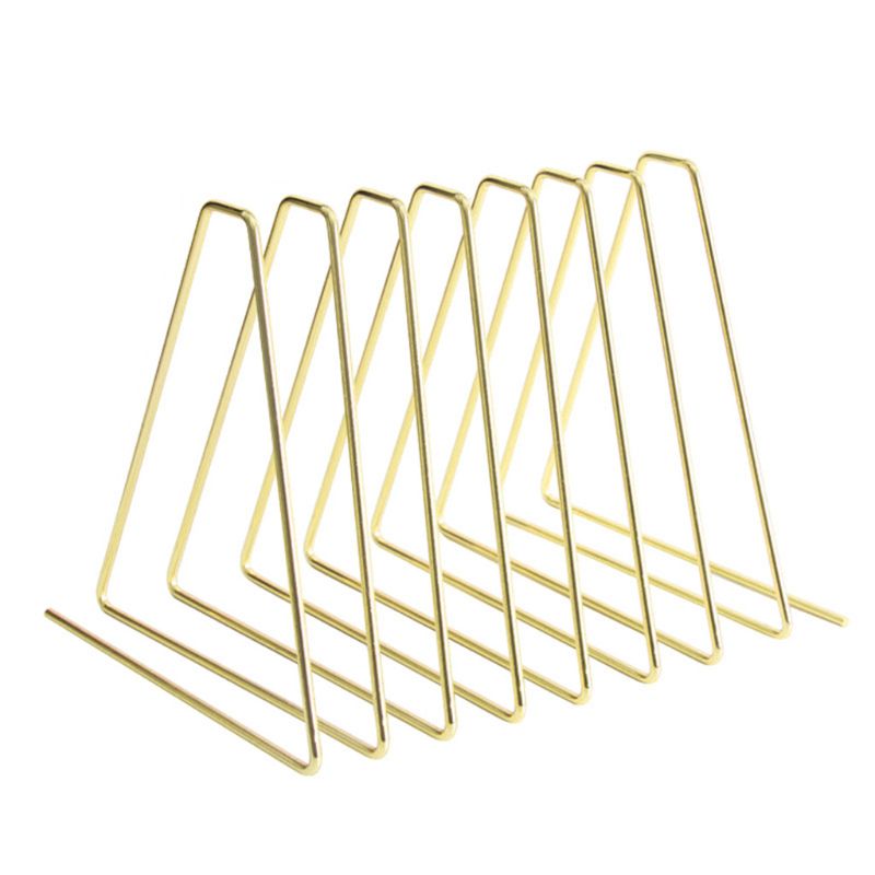 Flexible Bookend Metal Book Holder Desktop Organizer Support Stand Shelf Rack: Gold
