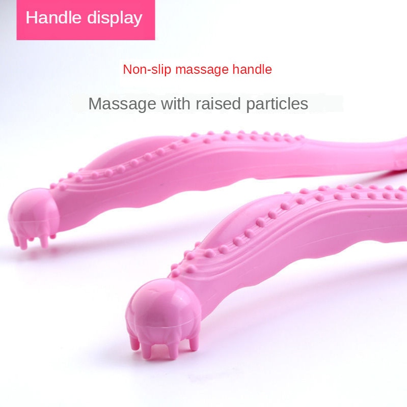 Kneading Neck Massager Therapy Manual Clip Neck and Shoulder Dual Trigger Point Roller Tool Relieve Hand Pressure Deep Massage