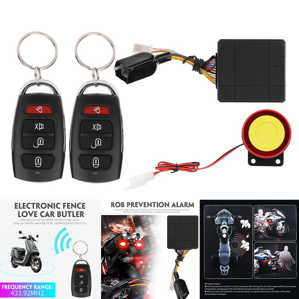 CHADWICK M801-8101 Remote Motorbike Alarm System Motorcycle Alarm Device Burglaralarm Anti-Theft Lock for Vehicles Securityalarm