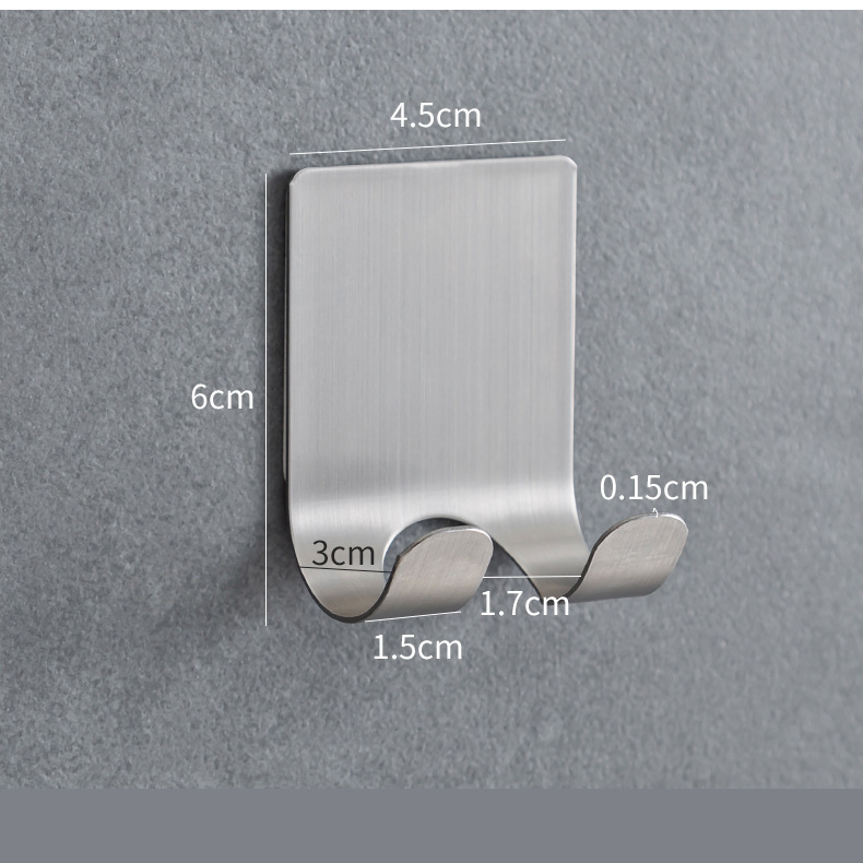 3 Pcs Scheren Scheermes Houder Douche Rvs Badkamer Muur Scheermes Rack Mannen Scheerapparaat Plank Hanger Keuken Lijm Opslag Haak: 1 PCS