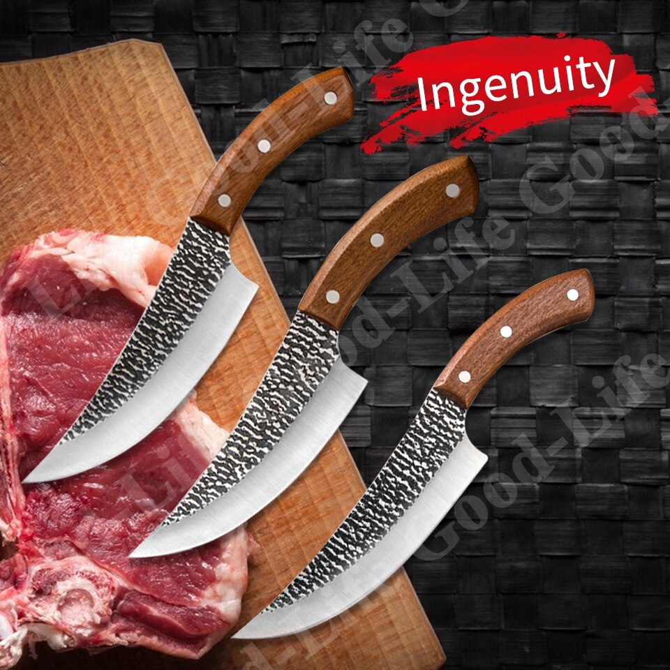 Stainless Steel kitchen knife Boning Knife for Fishing Meat Cleaver Fruit Vegetables Cutting Cooking Cutter Butcher Knife