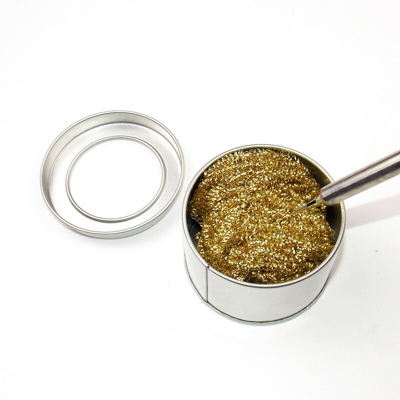 Welding Solder Iron Tip Cleaner Steel Wire Sponge Balls Solder Brass Tip Cleaner Steel Wire Sponge for Cleaning Solder Iron Tips