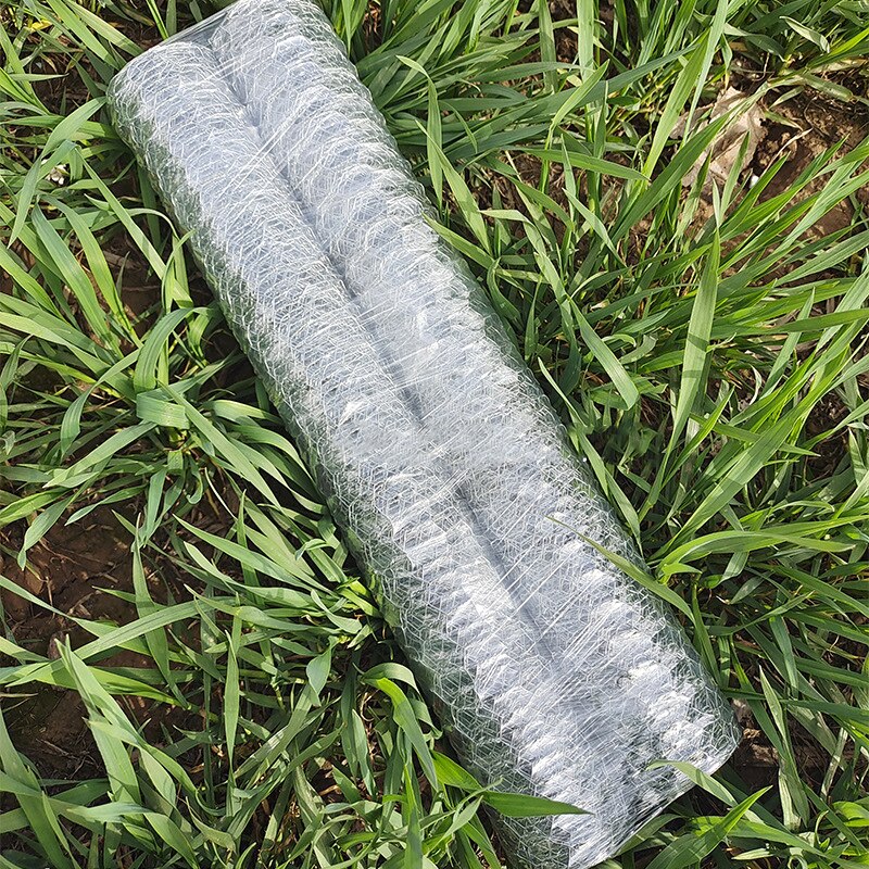 Galvanized Hexagonal Mesh Fench Lightweight Metal Barbed Wire Mesh DIY Project for Home Garden Courtyard