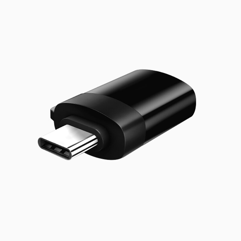 OTG Adapter Male Type-C to USB 3.0 Usb C Converter Type C Cable Adapter Tape C OTG for U Disk Mouse Keyboard Movie File Transfer: Black 1 PC