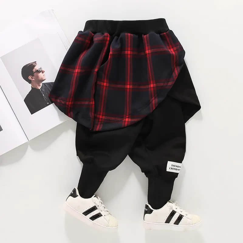 Pantaloni da bambino harlunch versione elastica allentata primavera e autunno 2022 nuovi pantaloni da bambino per bambini con Leggings per bambini
