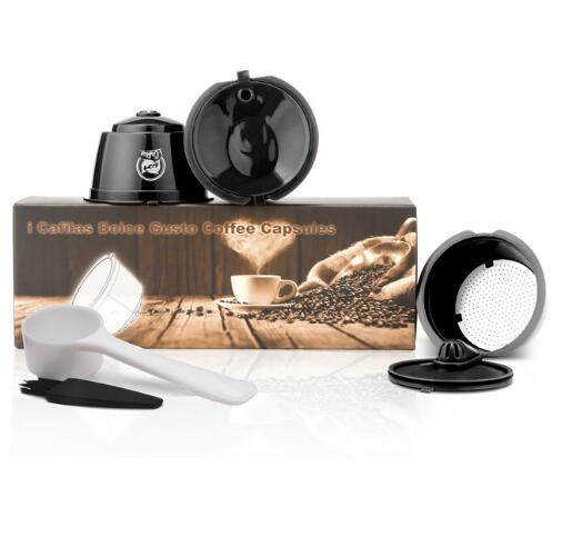 ICafilas Upgrade Dolci Gusto Capsule Crema Capsulas De Cafe &amp; Normal Verstion Recargables Reusable Coffee Capsula Latte Tool: plum