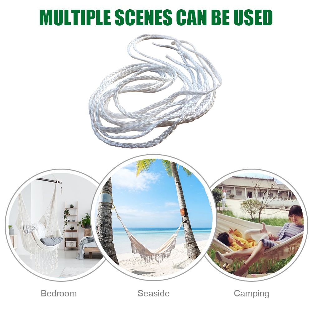 Hamak wiązane sznurkiem zawieszka na choinkę krzesło obrotowe łóżko park 2szt 2m pasek na zewnątrz obóz dla domu dziedziniec relaks ozdoby