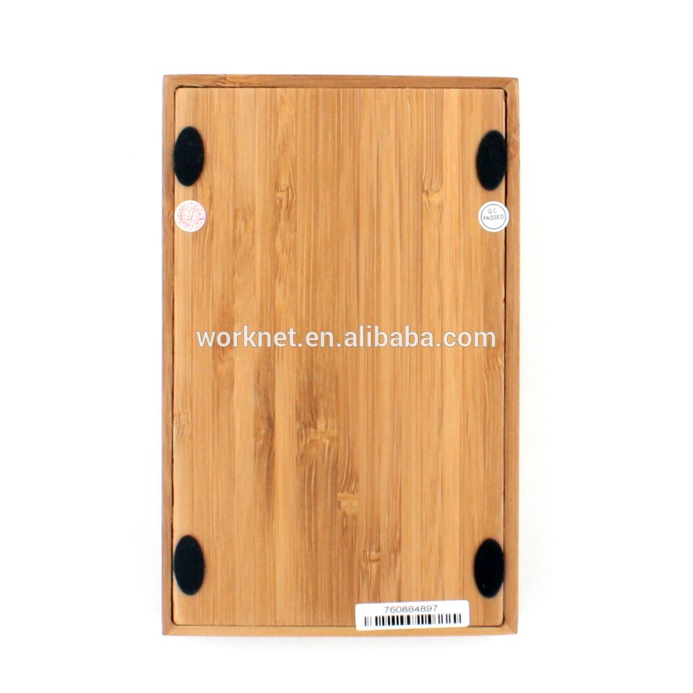 Christmas handmade 12 digits solar powered desktop bamboo wooden calculator 18 keys wood solar calculator