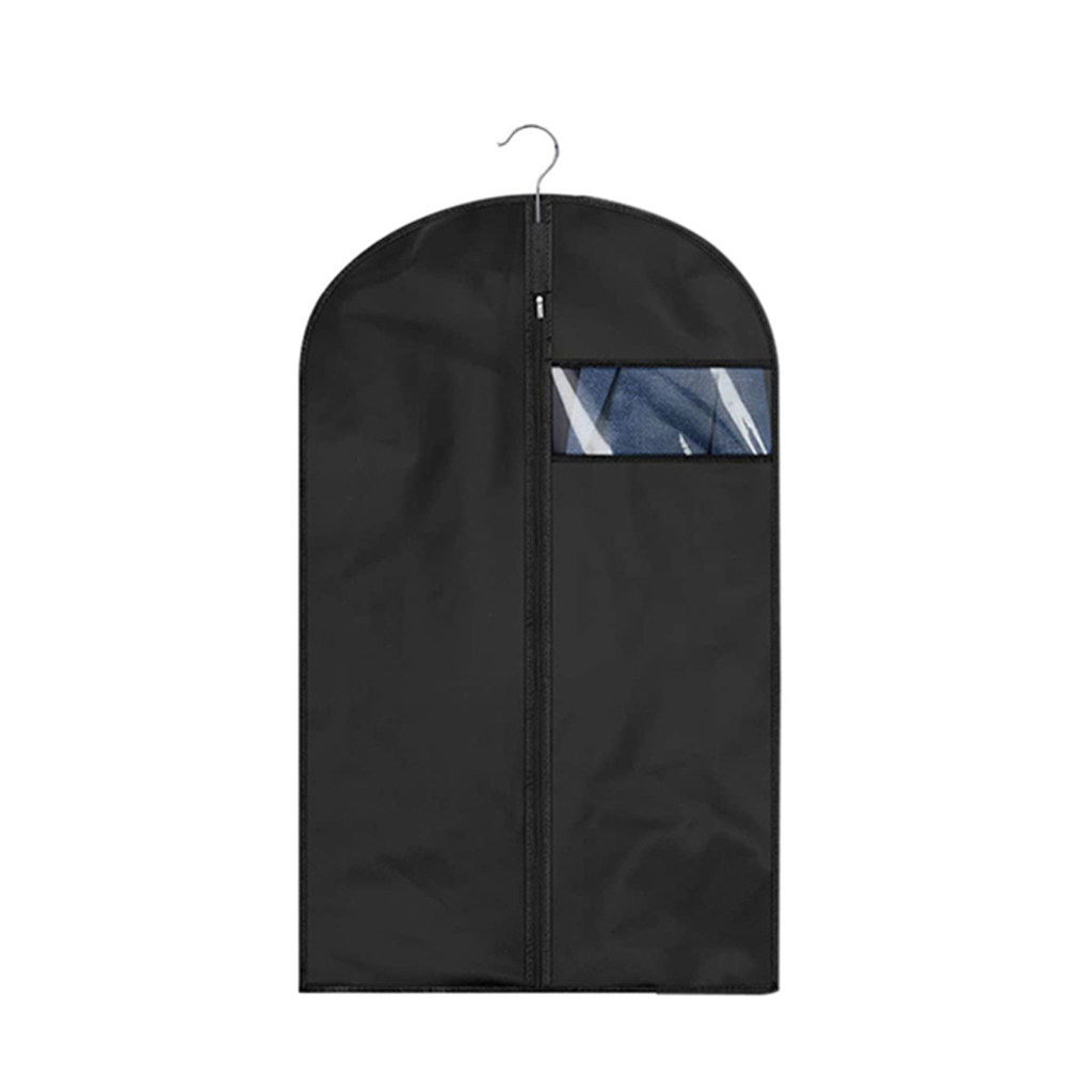 Vêtements suspendus housse anti-poussière robe de mariée couverture costume manteau sac de rangement sacs à vêtements organisateur garde-robe suspendus organisateurs de vêtements: jaune clair / 60*100cm