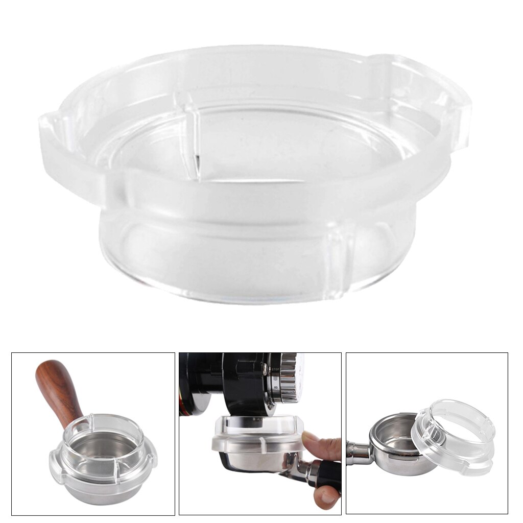 Espresso Koffiemolen Doseren Trechter Catcha Catcher W/58Mm Filterhouder Cafe Gebruik Barista Tool