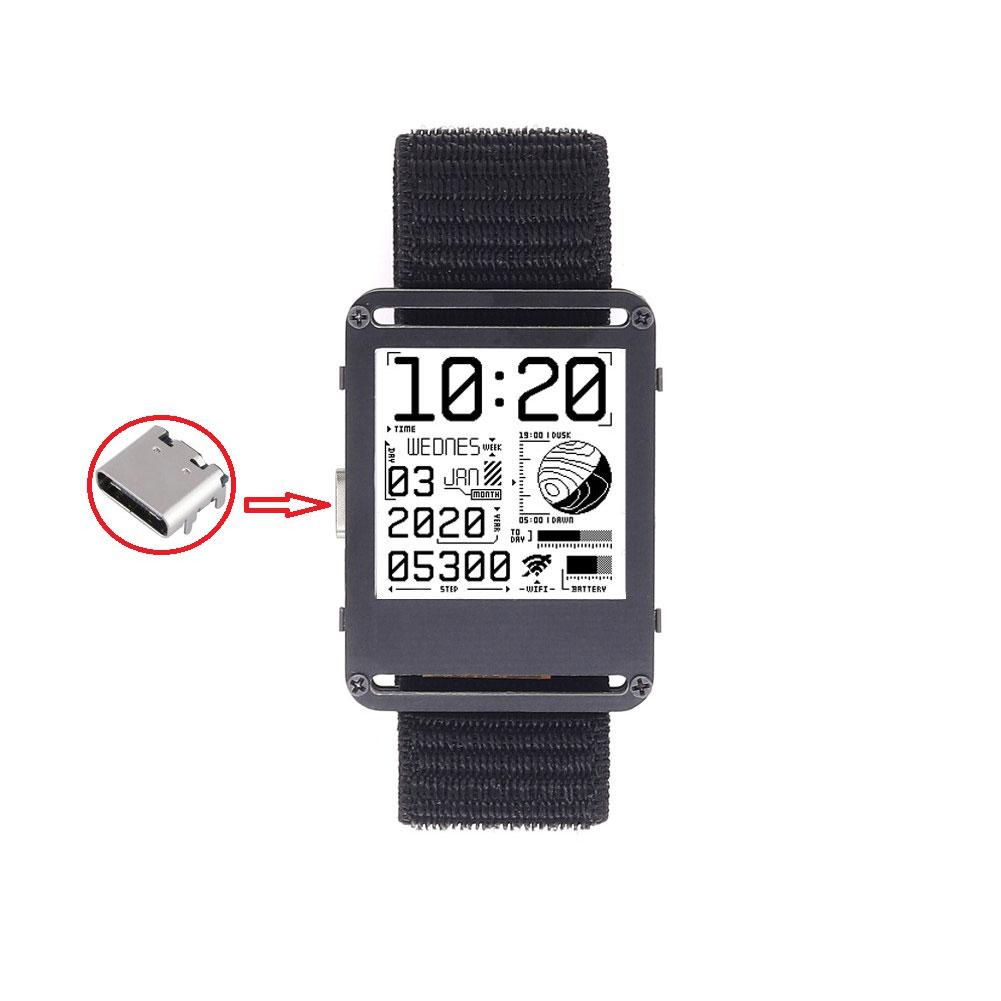 Watchy ESP32 pantalla de tinta de reloj electrónico programable puede cambiar libremente fondos de pantalla consumo de energía ultrabajo ángulo de visión amplio