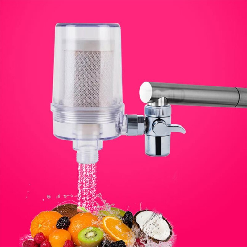 Faucet Ceramic Transparent Water Purifier, Used for Kitchen Scale and Residual Chlorine Removal Water Purifier