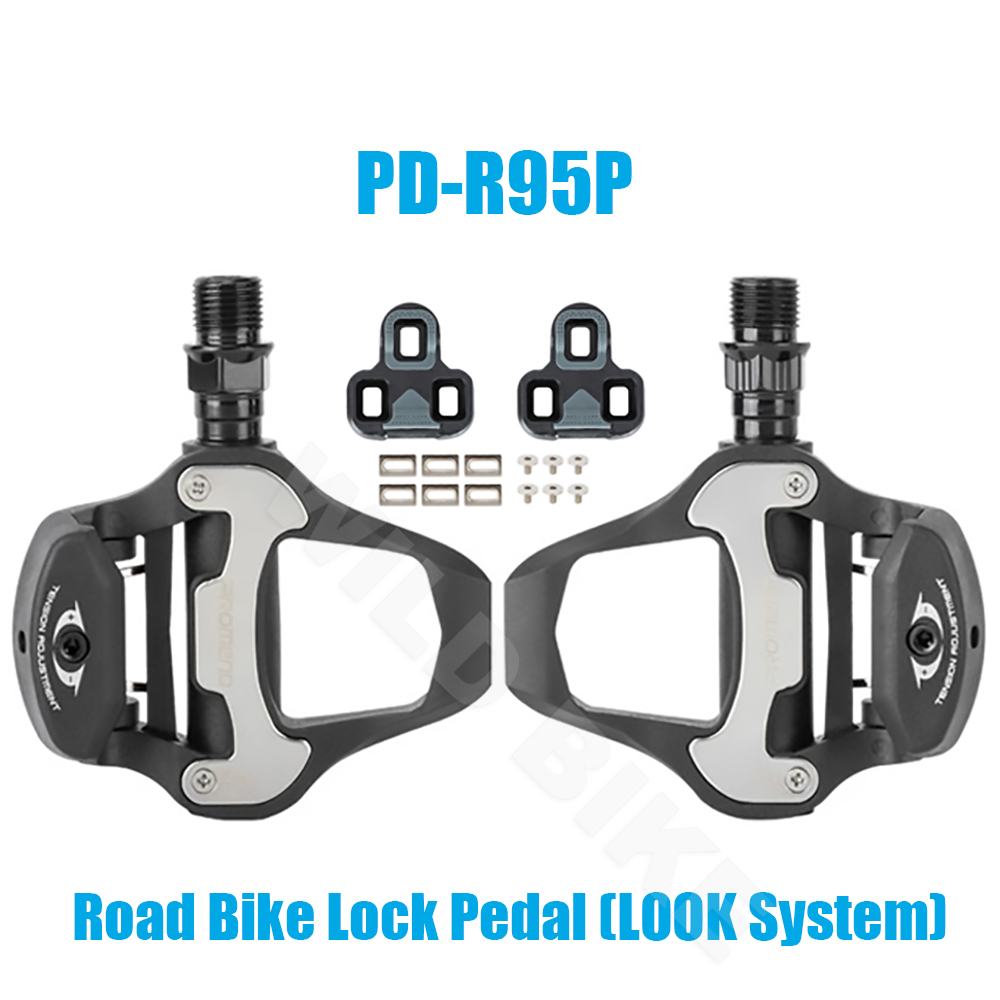 Promend Originele Professionele Racefiets Zelfsluitende Pedaal Met SPD-SL Racefiets Locking Plaat Compatibel Met Meer Schoenen: PD-R95P