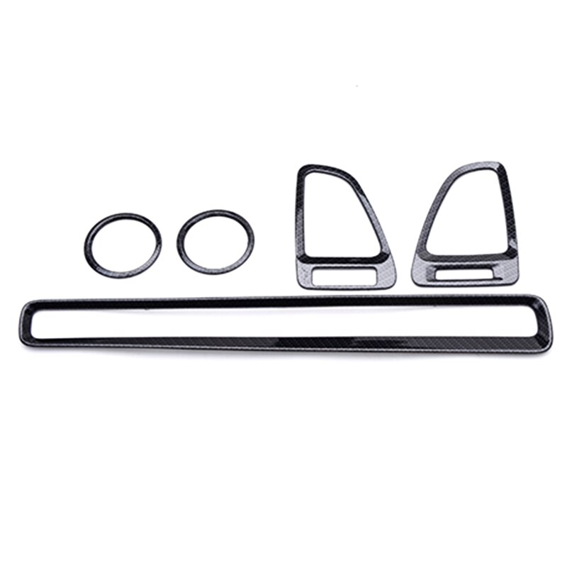 Right hand drive for Honda HRV HR-V Carbon Fiber Grain Accessories Interior ABS Decroation Cover RHD Trim: Dashboard air outlet