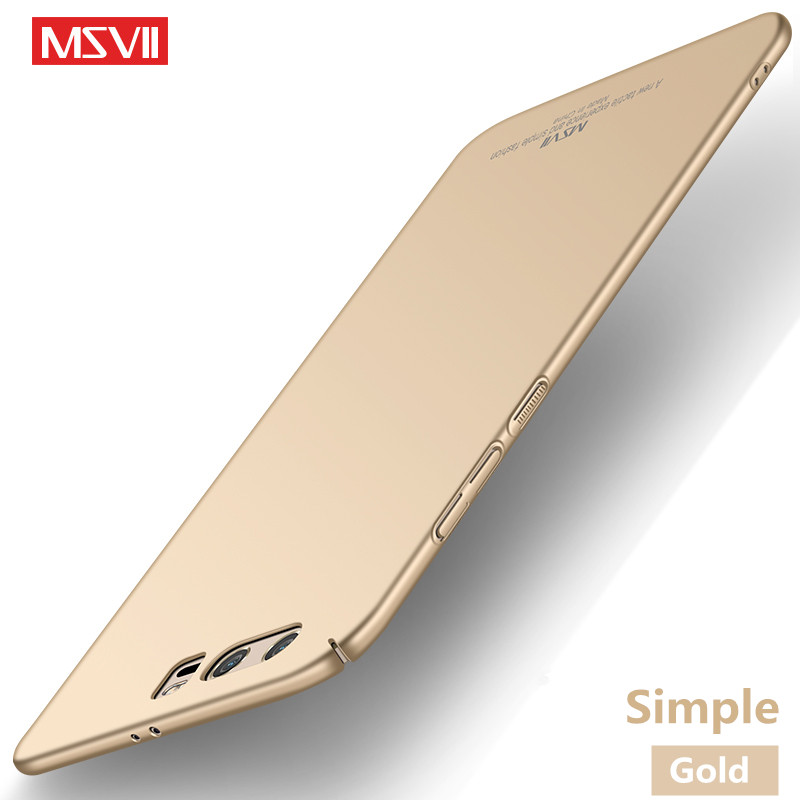 Huawei honor 9 fall MSVII 360 Vollen Schutz für huawei honor9 telefon fall Ultra Slim pc harter Fall für Huawei Honor 9 5,15": Simple Gold