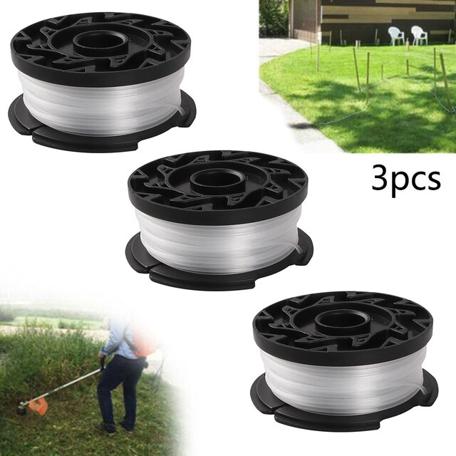 3Pcs Spool En Lijn Voor Black &amp; Decker GLC3630L GLC3630L20 GLC120 GLC13 GLC14 GL430S GL4525 GL5028 GL530 GL540: Donkergrijs