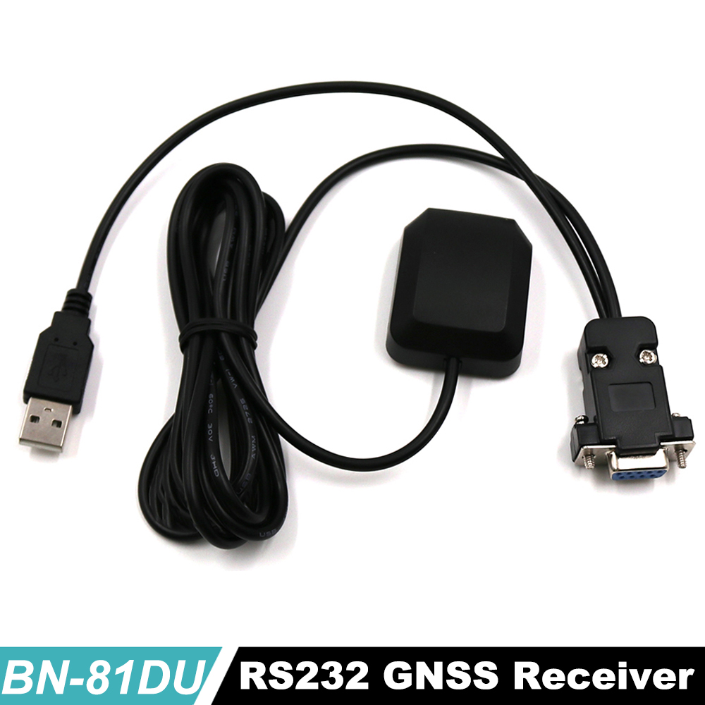 DB9 female + USB male connector RS-232 GNSS receiver Dual GPS+GLONASS receiver, 9600,NMEA,4M FLASH,BN-81DU