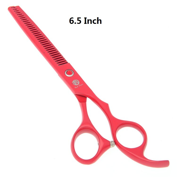 6.5 "paarse draak huisdieren trimschaar hondenhaar uitdunschaar honden knipschaar  jp440c dierentondeuse  b0017b: B0029b-03-65