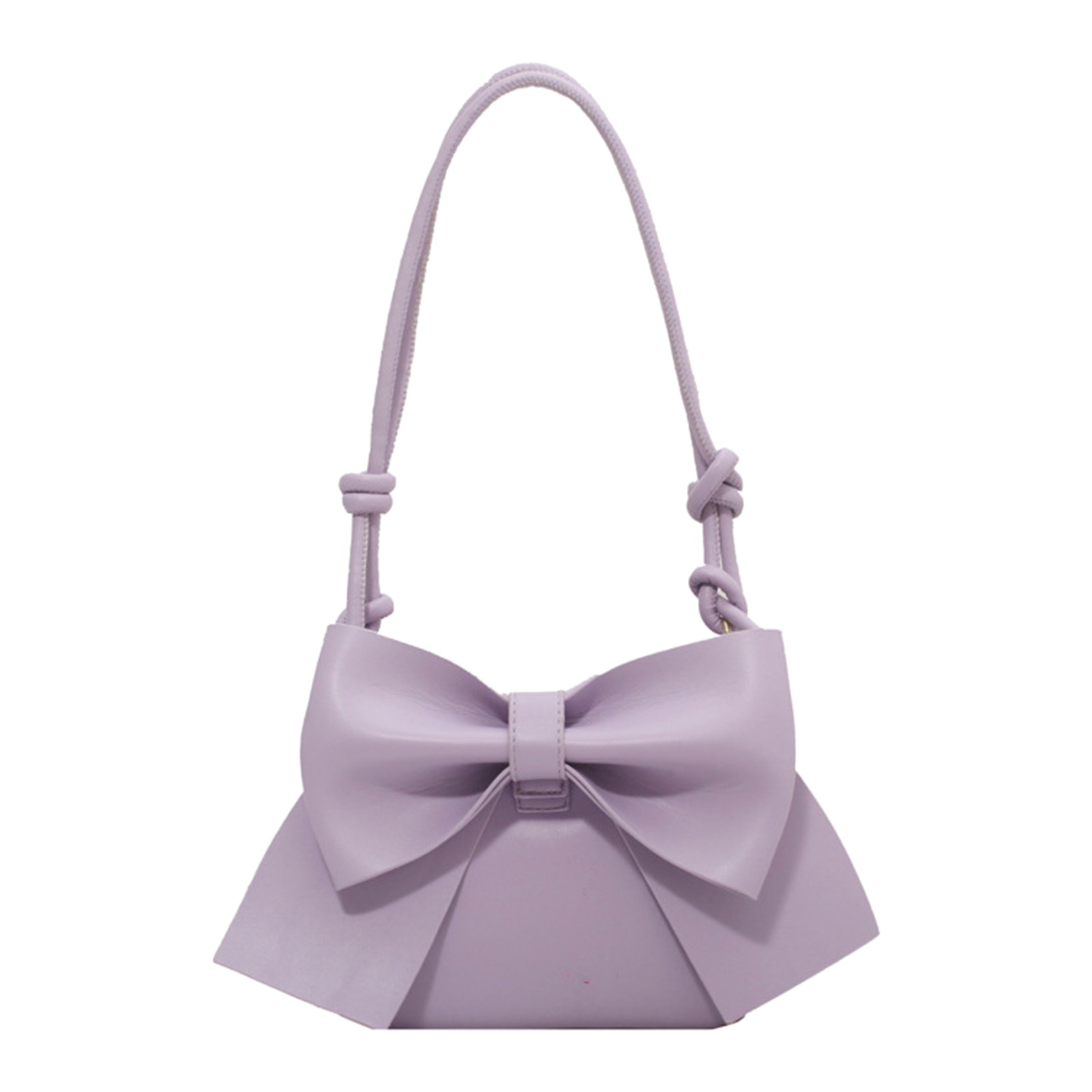 Frauen Mädchen niedlich Einkaufen Reißverschluss PU Leder mit Bowknot fest einstellbar Gurt Schulter Datierung Täglich Crossbody Tasche