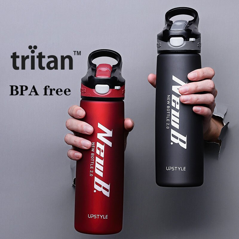 Tritan plastic water bottle for drinking sports Waterbottle with straw portable Drinkware bottle 750ml 600ml Leakproof BPA free
