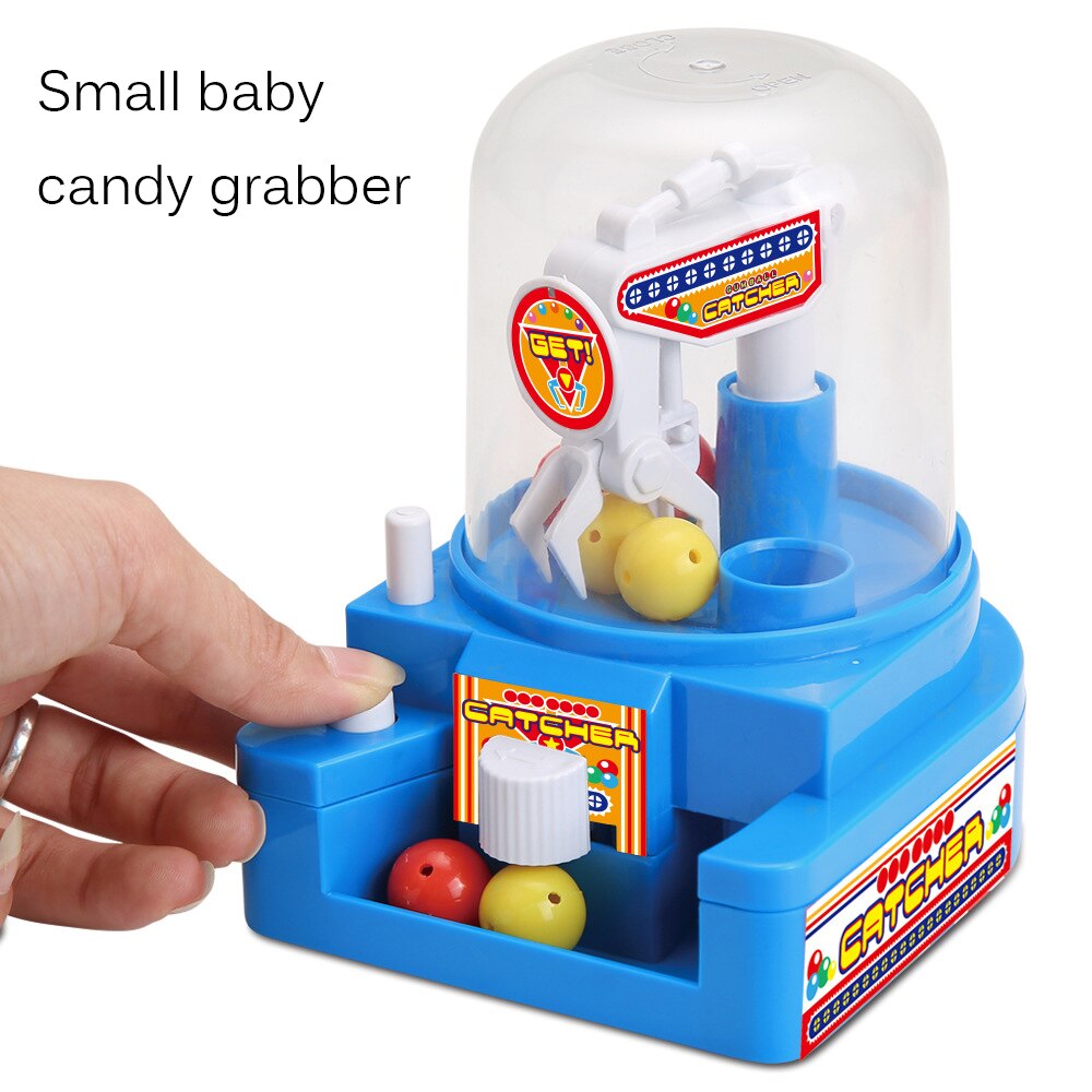 freundlicher Schreibtisch Interaktive Manuelle freundlicher Baby Spielzeug freundlicher Mini Puppe Klaue Maschine Ball Fänger Spiel Süssigkeit Maschine Zufällige Farbe