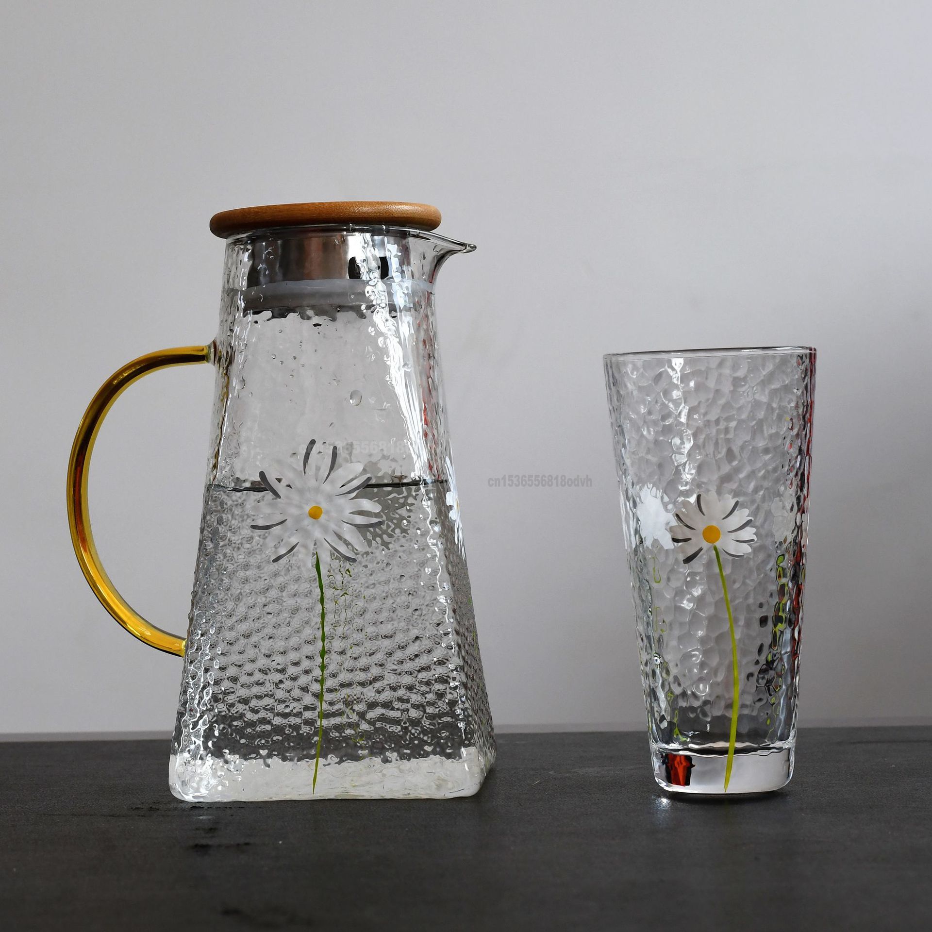 Glazen Beker Kleine Daisy Gehamerd Crystal Cup Huishoudelijke Hittebestendige Transparant Glas Fruit Drink Bier Whiskey Bril