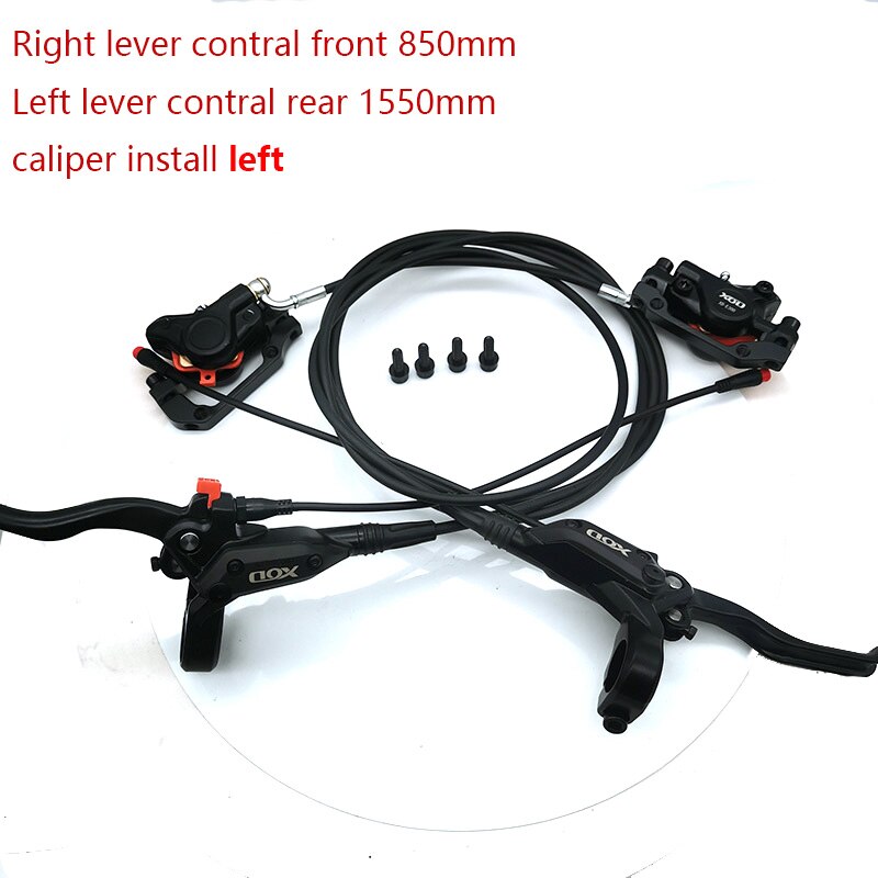 E-Bike Scooter Hydraulic Disc brake Set Electric bike Ebike 2pin plug cut power off Bicycle oil Brakes left right front rear