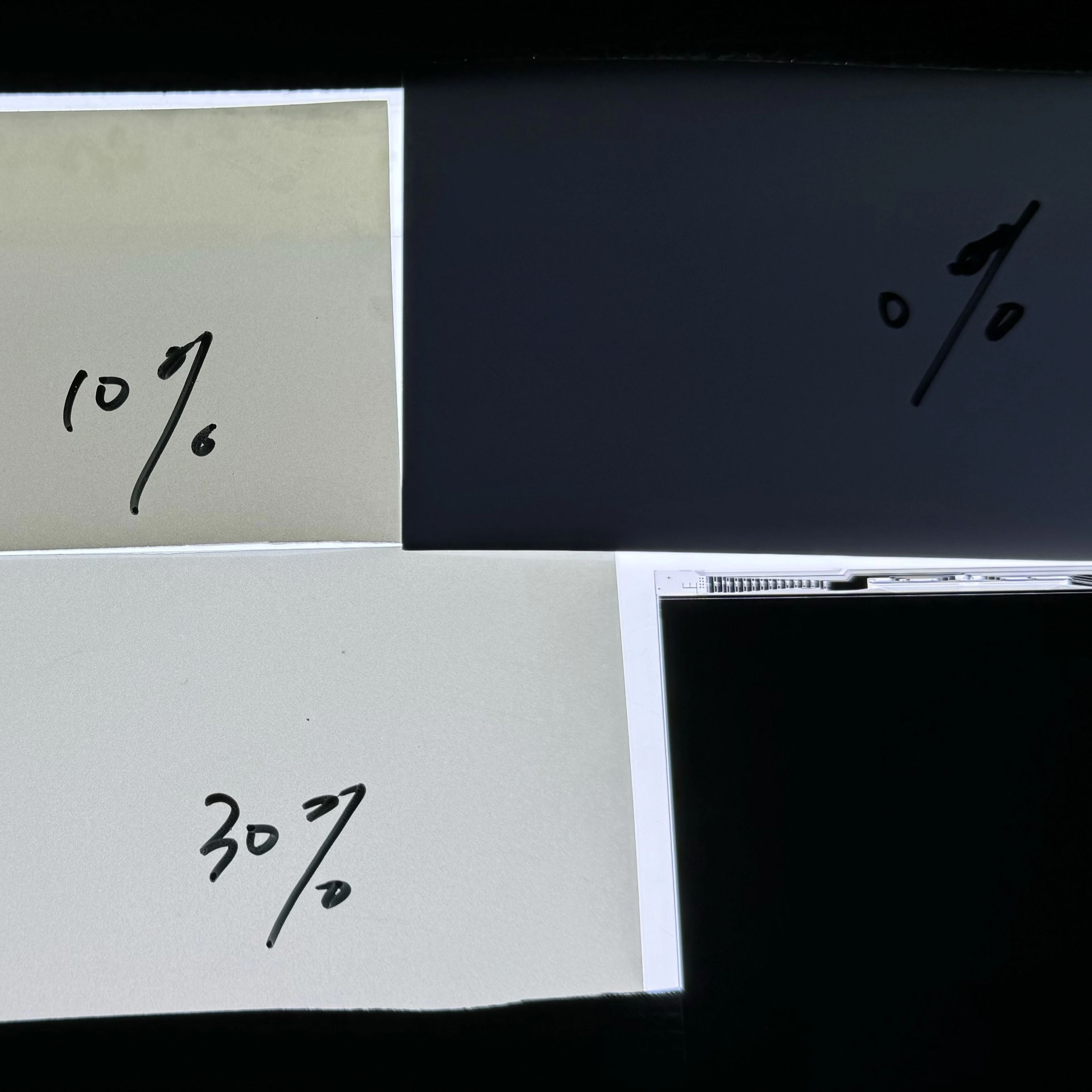 Fstn Lcd Polarisator/Pol Doorschijnend/Reflecterende Film 250mmX200mm Grijs Zilver Wit