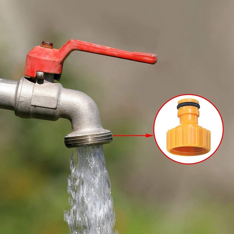 12 Stuk Slang Aansluiting Tap Verbinding, Voor Schroefdraad Tap, 2 In 1 Tap Adapter