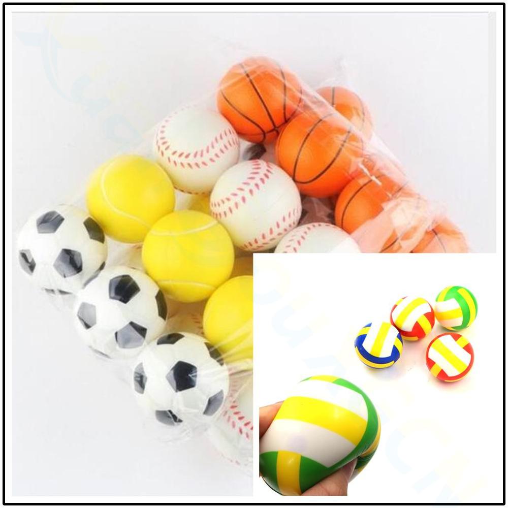 6,3 cm Anti-betonen-Spielzeug Squishy Volleyball fußBall Ball Basketball tennnis Baseball freundlicher spielzeug PU schaum Ball