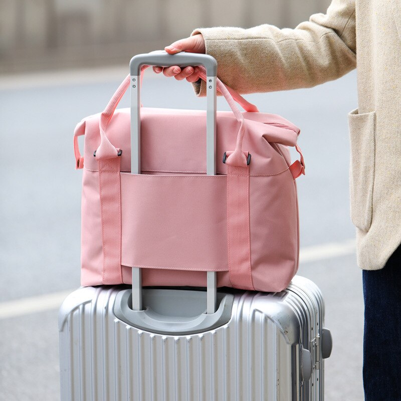 Travel Duffel Bag - Large Capacity Shoulder Bag - Foldable Shopping Organizer - 36x33x11cm - Nylon Oxford Cloth