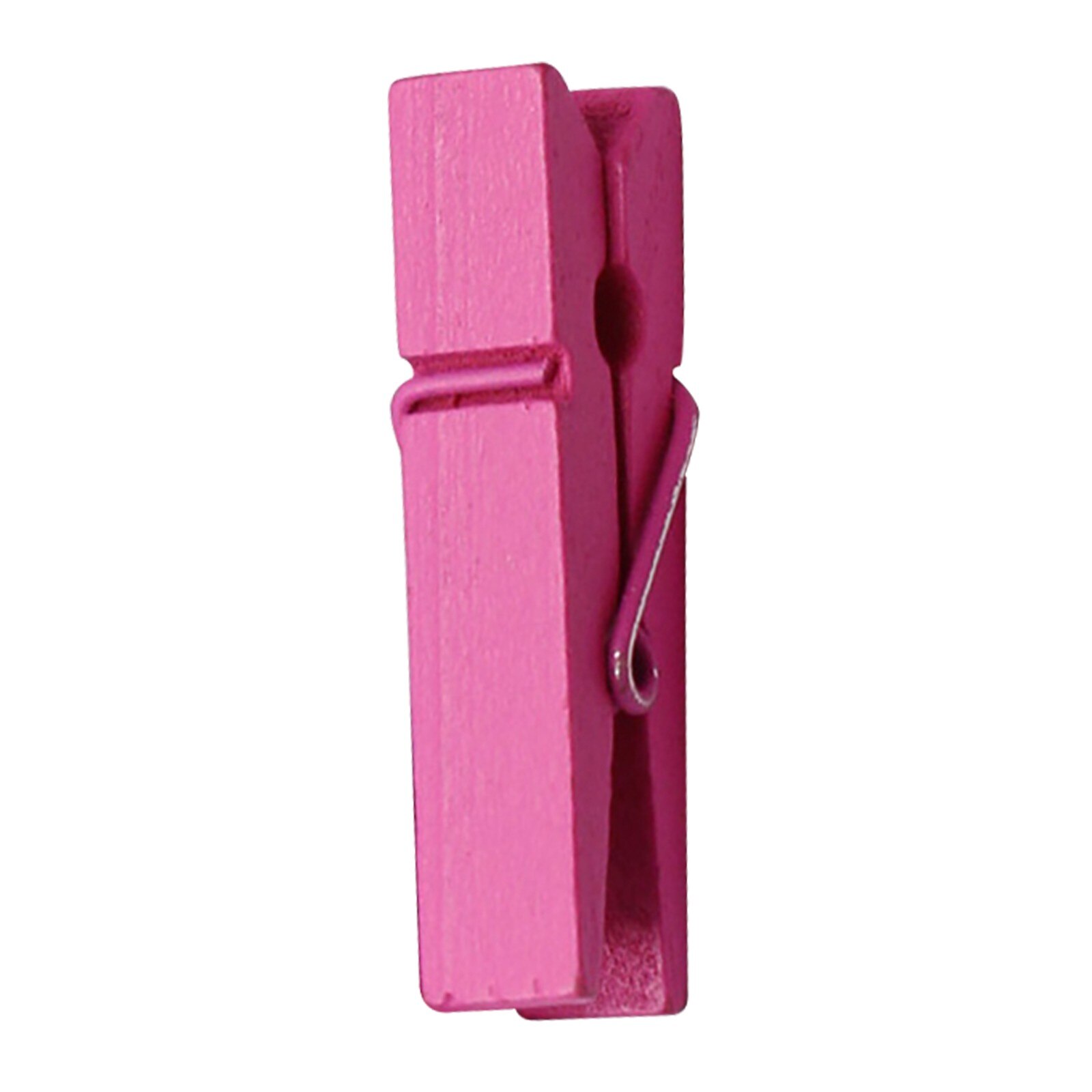 T #100 pièces Mini Clip en bois 1.4 pouces, petite taille, pinces à vêtements, pinces à linge, pinces à Photo multicolores, artisanat, accessoires de Scrapbooking: Hot Pink 