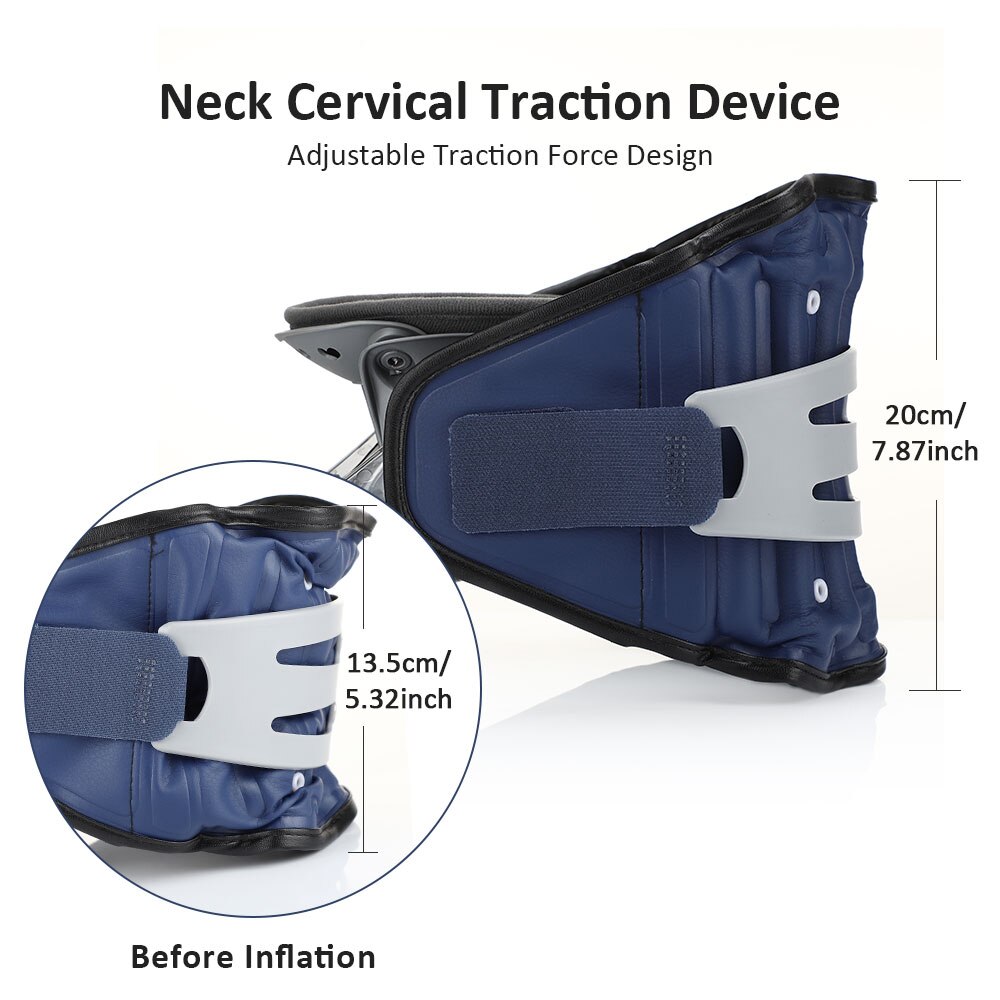 Hals korrektion reparation krave livmoderhalsen hals trækkraft enhed justerbar oppustelig rygsøjle hals trækkraft korrektur smertelindring
