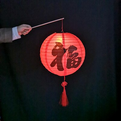 Chinese Year Lantern Festival Mid-Autumn Festival Portable Paper Lantern Chinese Style Antique Hanfu Photo Portable Lantern: 1