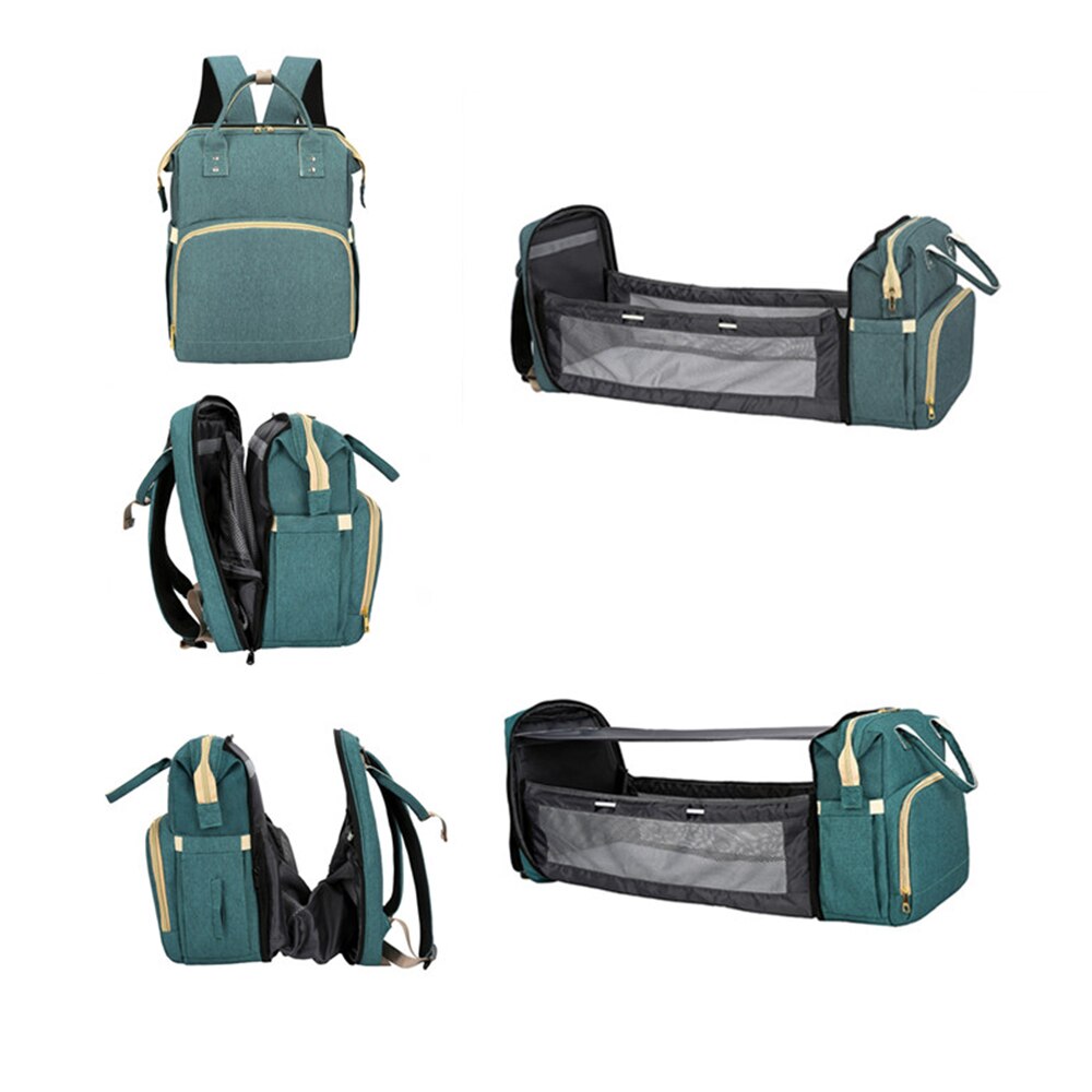 Mochilas para mamá Buylor, bolsa de pañales de maternidad, bolsas para cama de viaje para madres y padres, bolsa de lactancia de gran capacidad para el cuidado del bebé