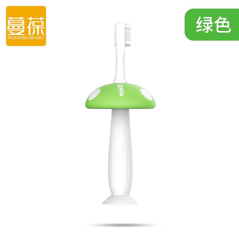 Baby Zahnbürste Karikatur Silikon Ausbildung Zahnbürste Baby Silikon Pinsel freundlicher Baby Zähne Pflege Bpa Frei Baby Beißringe: grün