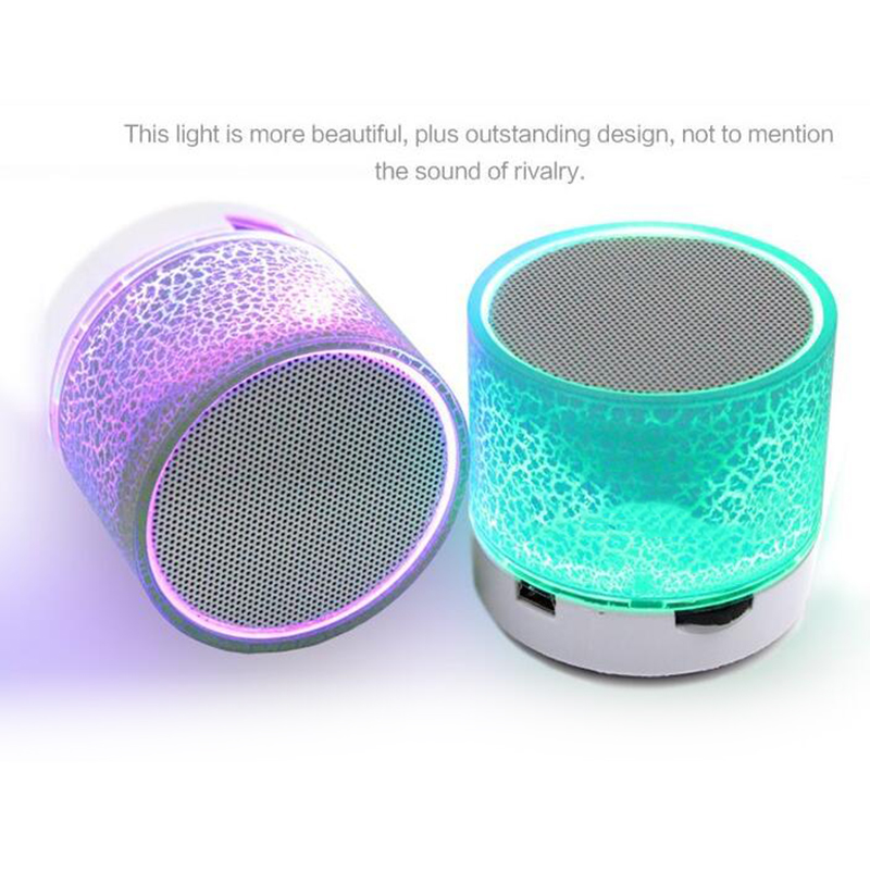 Draadloze Mini Led Bluetooth Speakers Muziek Audio Tf Usb Stereo Subwoofer Met Mic