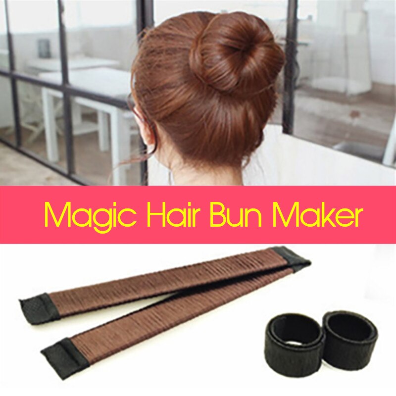 Magic hair bun maker hår munk bull maker lätt bulle hår fransk twist magic bun maker klipp för kvinnor smink